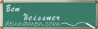 Ben Weissner Visitenkarte